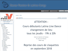 Tablet Screenshot of dansepassioncergy.com